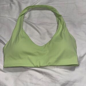 Light Green Halter Sports Bra